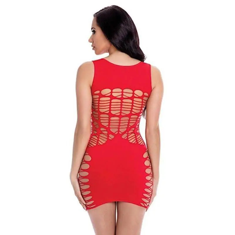 Dynamite Diva Mini Dress Red Pink Lipstick Discreet Intimate Essentials.