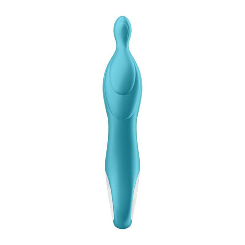 A-spot vibrator turquoise showcasing a sleek design for targeted stimulation with 2 powerful motors.