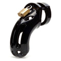Curve chastity device for larger sizes designed for comfort and secure confinement with a padlock.