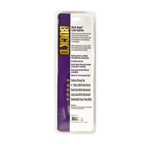 Buckd Lube Injector 4 Pc Bottle Adapter Demon Kat Discreet Intimate Essentials.