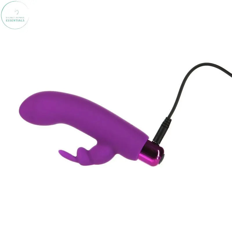 Affordable quality Alices Bunny Rechargeable Bullet w Rabbit Sleeve Purple  from PowerBullet by Discreet Intimate Essentials with Discreet Delivery 