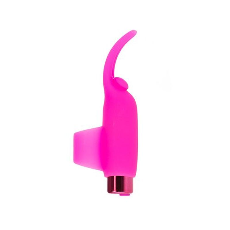 Power Bullet rechargeable teasing tongue vibrator in vibrant pink, featuring a flexible teasing tongue design.