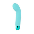 G-spot vibrator teal with a sleek design, ideal for compact pleasure and customizable vibration settings.