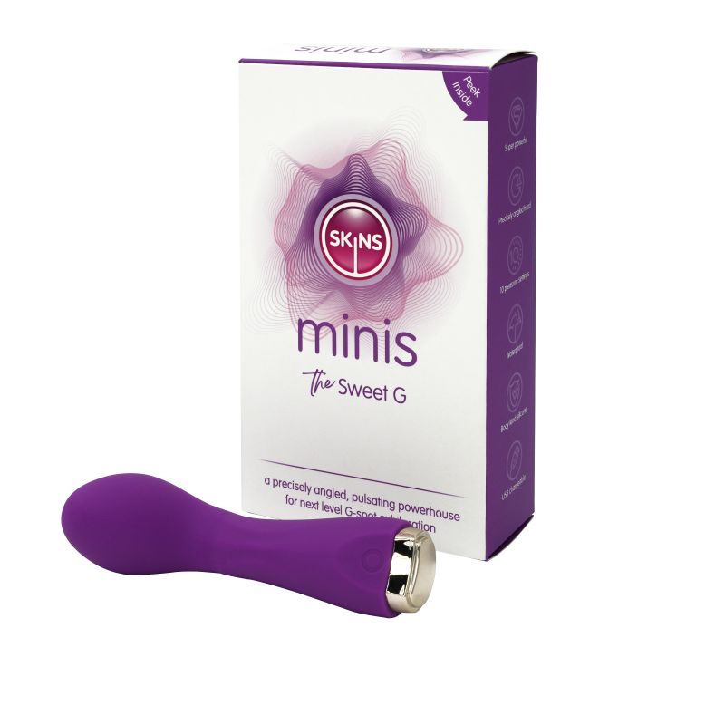 Skins Minis The Sweet G women's intimate massager with elegant curves and 10 sensual settings for ultimate pleasure.