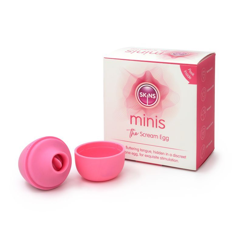 Skins Minis - The Scream Egg, a clitoral stimulation egg for pleasure with 10 settings and sleek design.