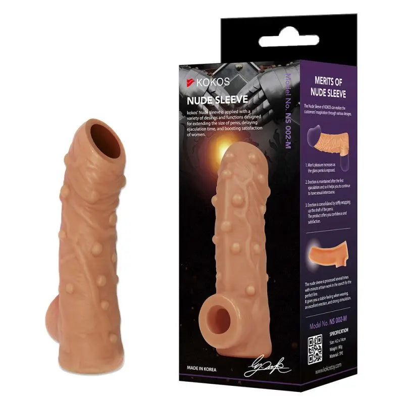 Affordable quality Nude Sleeve 2 Small  from Kokos by Discreet Intimate Essentials with Discreet Delivery 