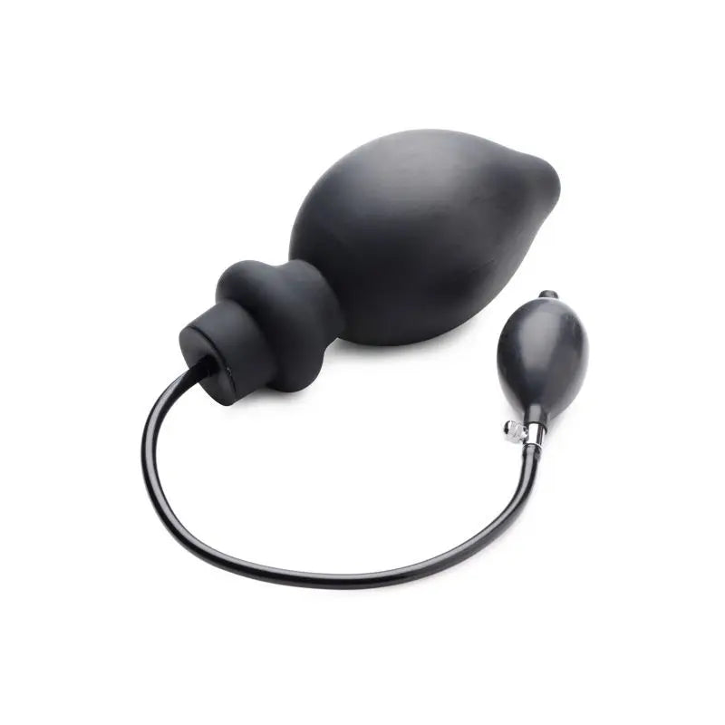 Ass Pand Large Inflatable Silicone Plug Black Master Series Discreet Intimate Essentials.