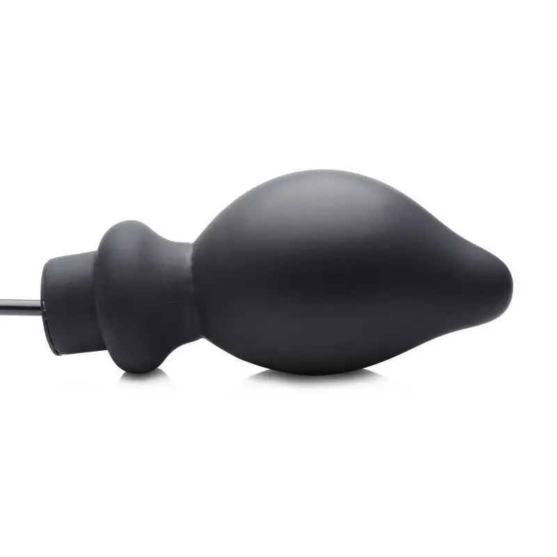 Ass Pand Large Inflatable Silicone Plug Black Master Series Discreet Intimate Essentials.