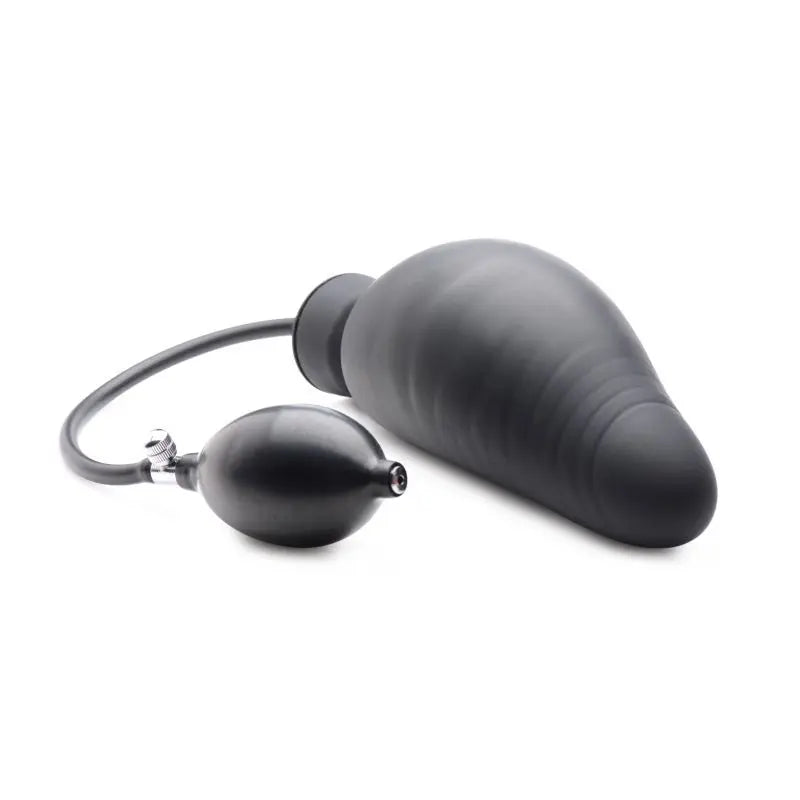 Dick Spand Inflatable Silicone Dildo Black Master Series Discreet Intimate Essentials.