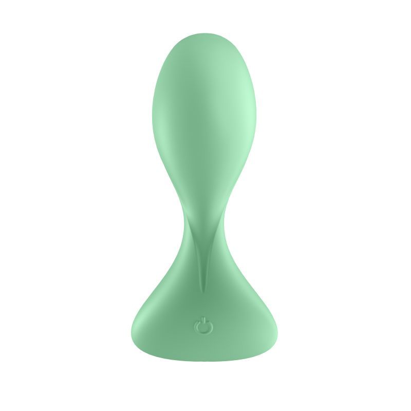 Satisfyer Trendsetter Connect App Vibrating Anal Plug Light Green, app-enabled vibrating anal plug for beginners.