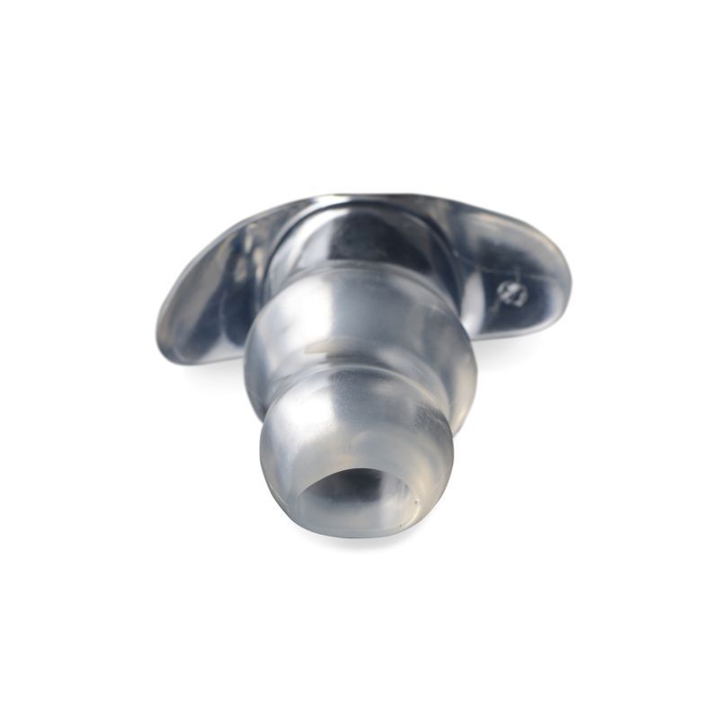 Clear View Hollow Anal Plug large with transparent design, showcasing its hollow tunnel for added visual enjoyment.