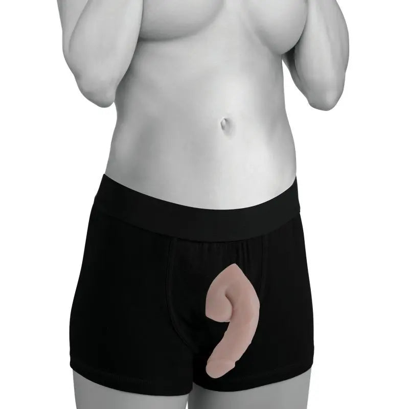 Large Bulge Soft Packer Dildo Light Skin Tone Strap U Discreet Intimate Essentials.