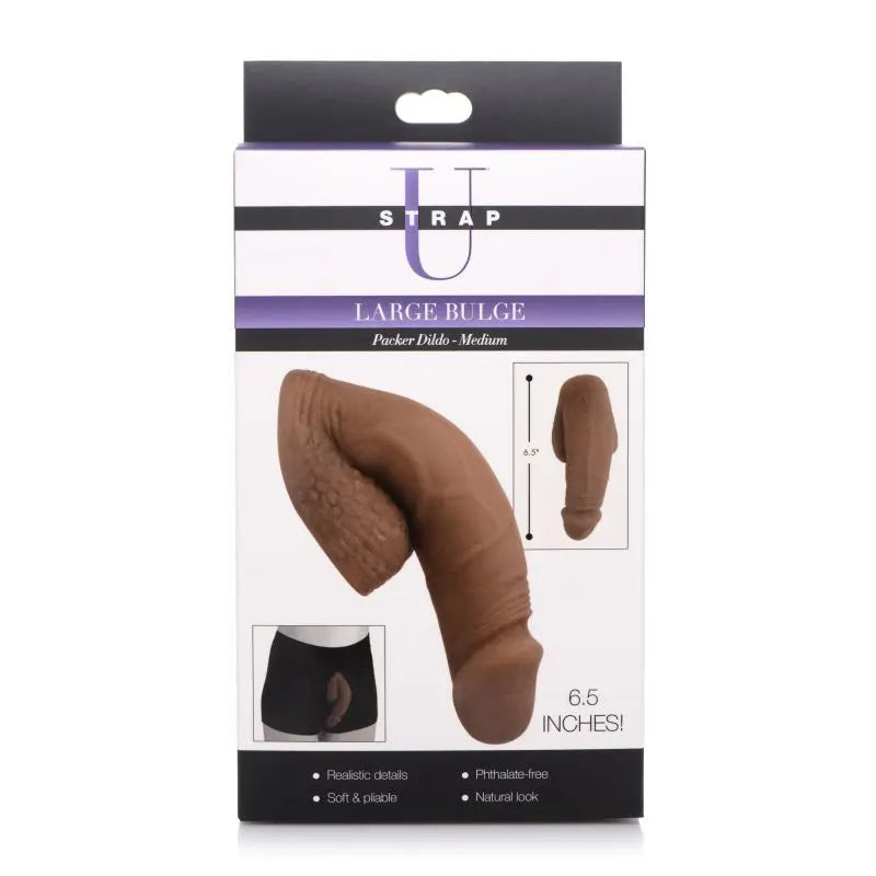 Large Bulge Soft Packer Dildo Medium Skin Tone Strap U Discreet Intimate Essentials.
