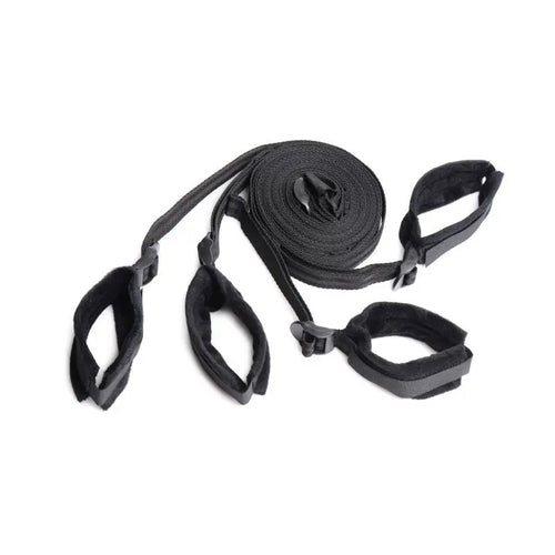 Bed Restraint Bondage Kit Black Strict Discreet Intimate Essentials.