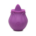 Bloomgasm Wild Violet silicone clit stimulator, violet-shaped clit flicker for enhanced pleasure.