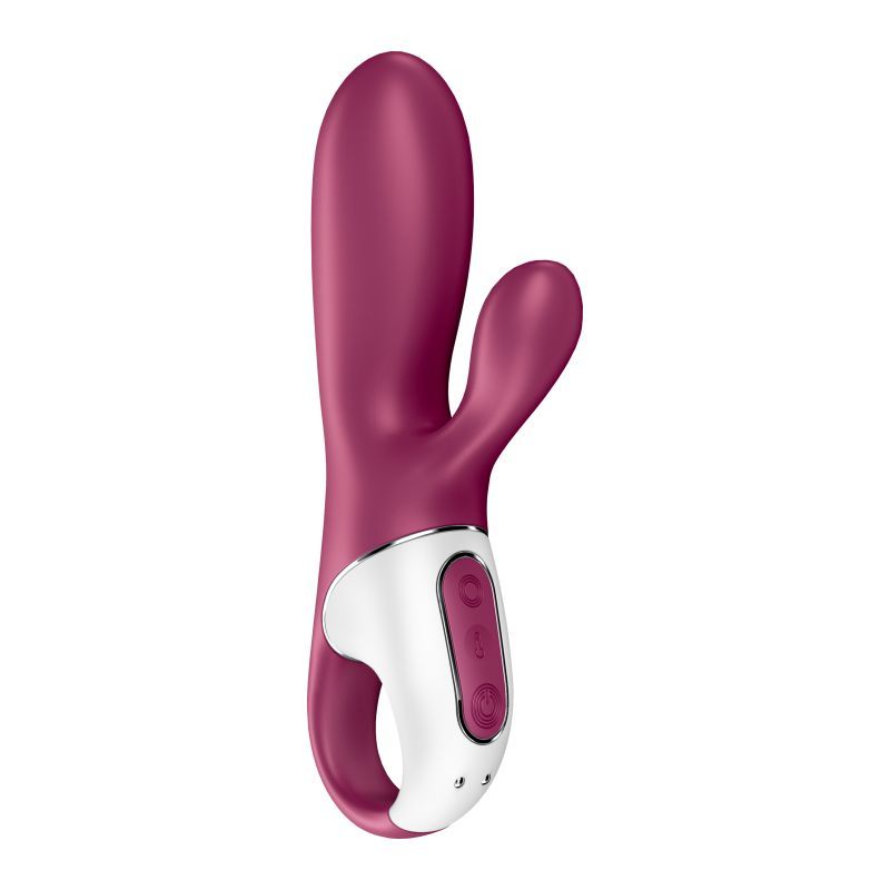 Satisfyer Hot Bunny Connect App warming vibrator with G-spot and clitoral stimulation features for pleasure, app-controlled warming vibrator.