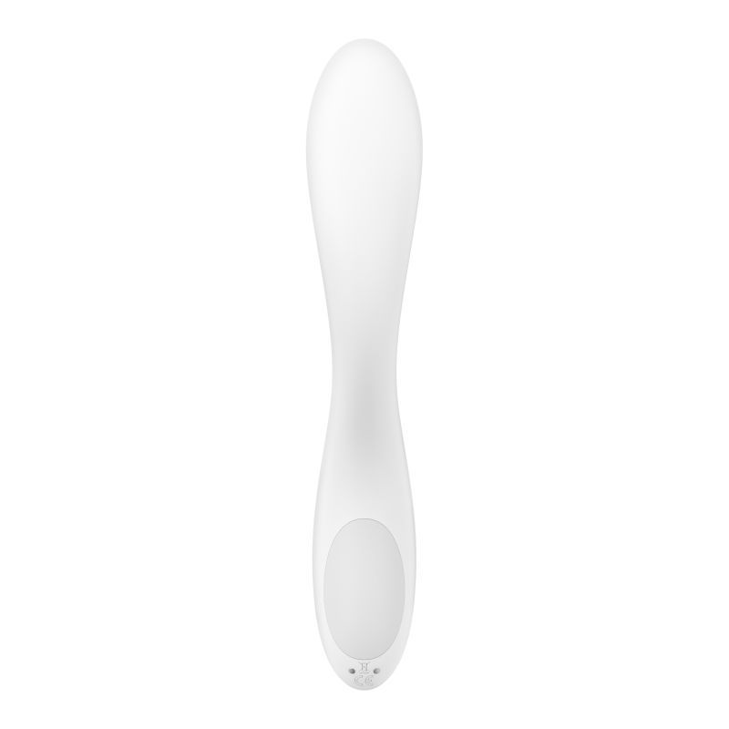 Satisfyer Rrrolling Pleasure G-Spot Vibrator White for intimate stimulation, featuring a rolling ball and 12 vibration programs.
