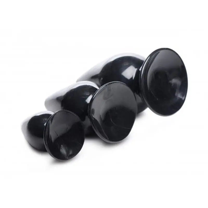 Triple Cones 3 Pc Anal Plug Set Black Master Series Discreet Intimate Essentials.