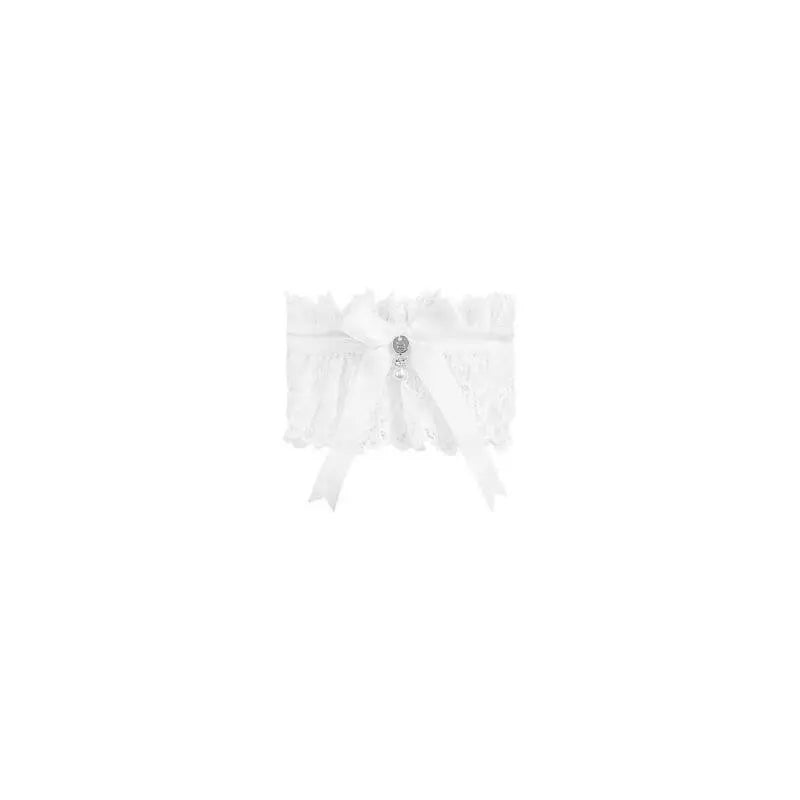 Amor Blanco Garter White Obsessive Discreet Intimate Essentials.