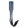 Whip Smart Diamond Paddle Blue, a stunning diamond paddle for submissives with a unique padded texture.