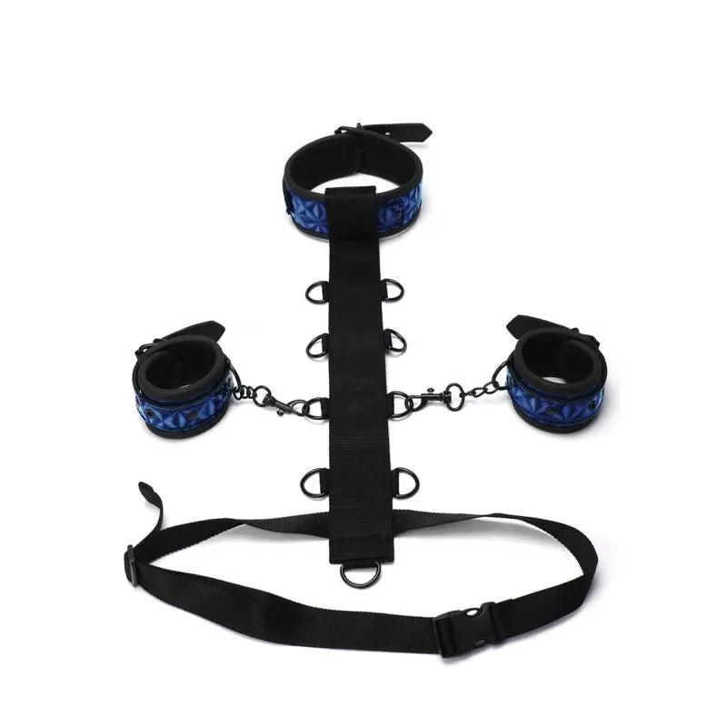 Whip Smart Diamond Body Restraint 3 Pc Set Blue Whipsmart Discreet Intimate Essentials.
