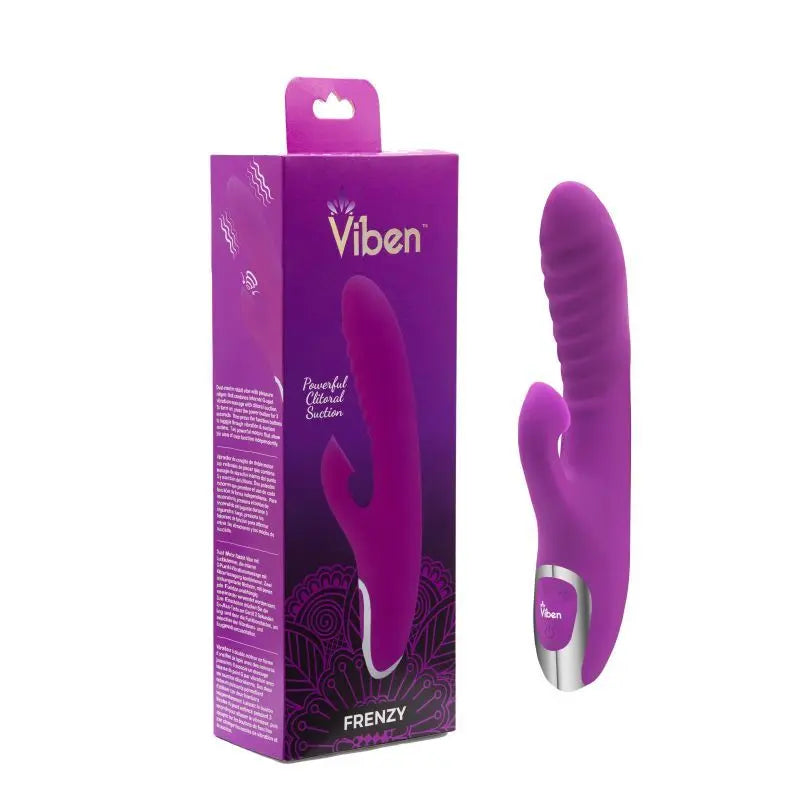 Viben Frenzy Suction Rabbit Vibe Berry Viben Discreet Intimate Essentials.