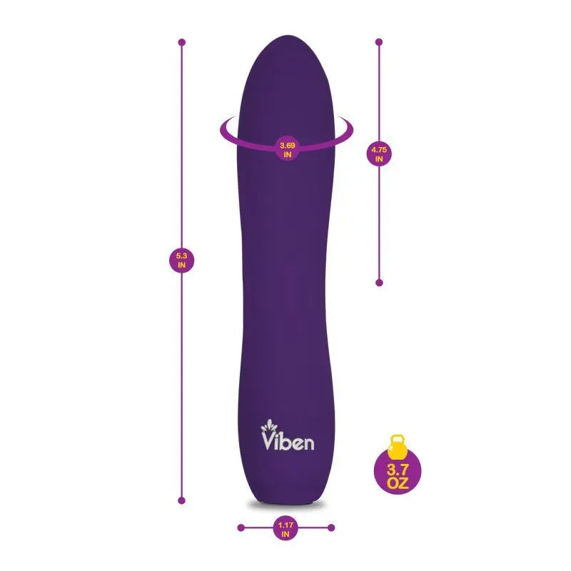Viben Vivacious Rumble Motor Rechargeable Bullet Violet Viben Discreet Intimate Essentials.