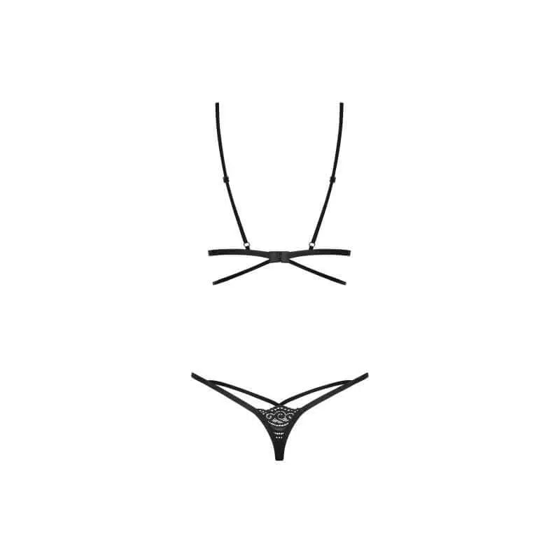 Diyosa 2 Pc Set Black Obsessive Discreet Intimate Essentials.
