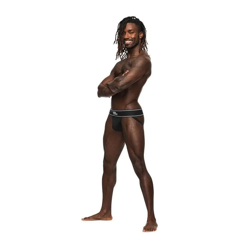 Male Power Modal Rib Jock Black Male Power Discreet Intimate Essentials.