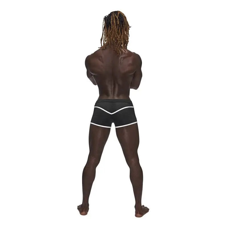 Male Power Sport Mesh Mini Short Black Male Power Discreet Intimate Essentials.