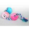 Scruffy Pet Toys Tug Buttons Anal Balls, a plush dog tug toy for play and cuddling.