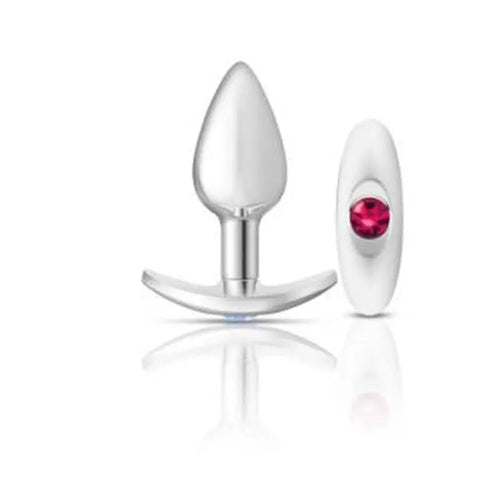 Cheeky Charms Silver Anchor Butt Plug  w Clear and Teal Jewel Kit Cheeky Charms Discreet Intimate Essentials.