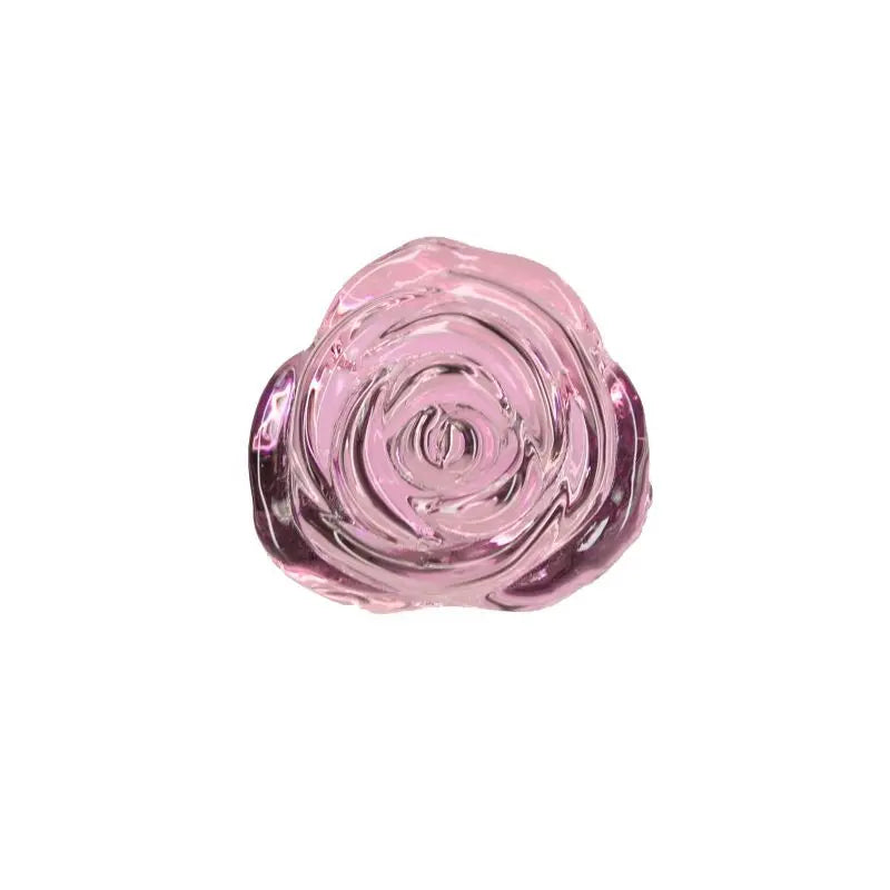 Pillow Talk Rosy Luxurious Glass Anal Plug w Clear Gem Pillow Talk Discreet Intimate Essentials.