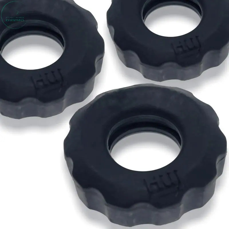 Affordable quality Super Hunkyjunk 3 Pc Cockrings Tar Ice  from Hunkyjunk by Discreet Intimate Essentials with Discreet Delivery 