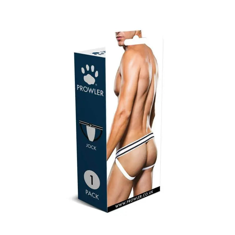 Prowler Jock Black/White Prowler Discreet Intimate Essentials.