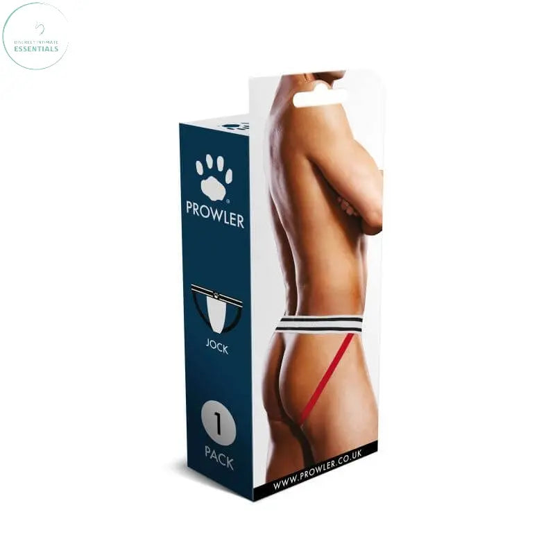 Affordable quality Prowler Jock White/Red  from Prowler by Discreet Intimate Essentials with Discreet Delivery 