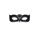 A700 Black Mask with Ribbon Tie Obsessive Discreet Intimate Essentials.