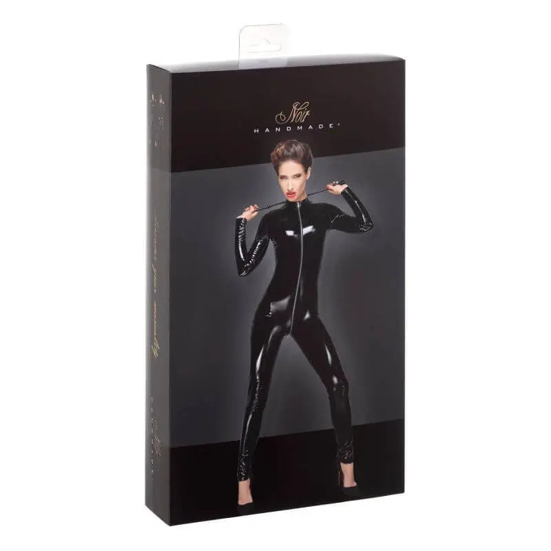 PVC Overall With 3 Way Zipper Noir Discreet Intimate Essentials.
