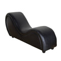 Kama Sutra Mebon Chaise Love Lounge Black, stylish faux leather chaise for intimate moments.