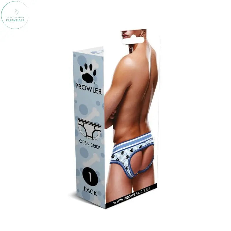 Affordable quality Prowler Blue Paw Open Back Brief  from Prowler by Discreet Intimate Essentials with Discreet Delivery 