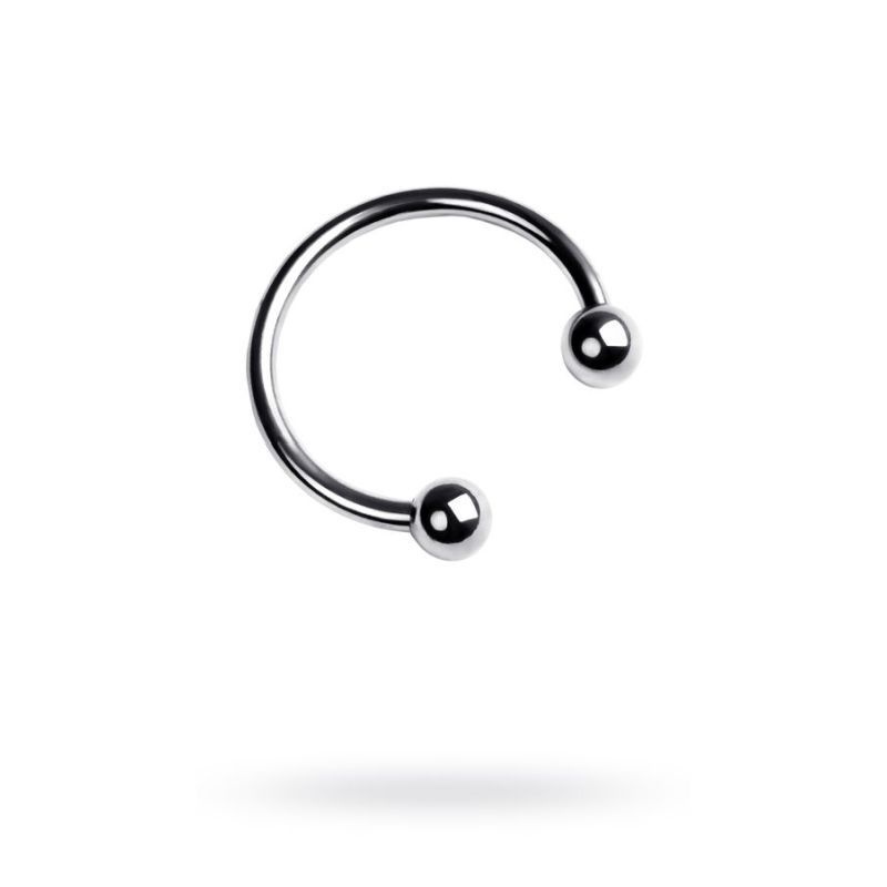 30mm metal penis erection ring with an open design and stimulating balls for enhanced pleasure.