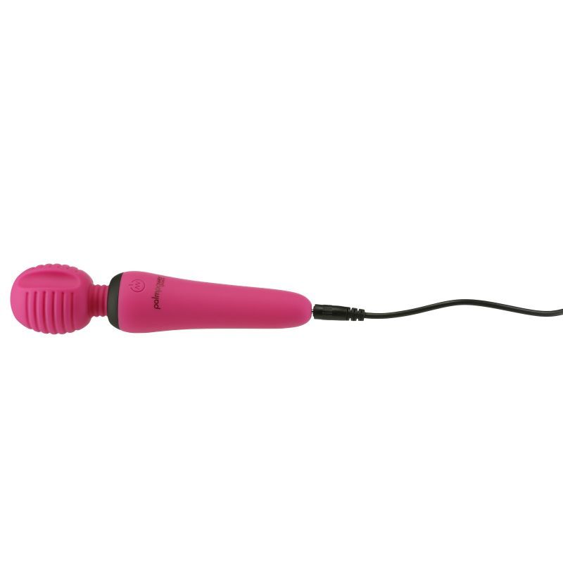 PalmPower Groove Mini Wand Fuchsia, a portable pink wand designed for intimate essentials for her.