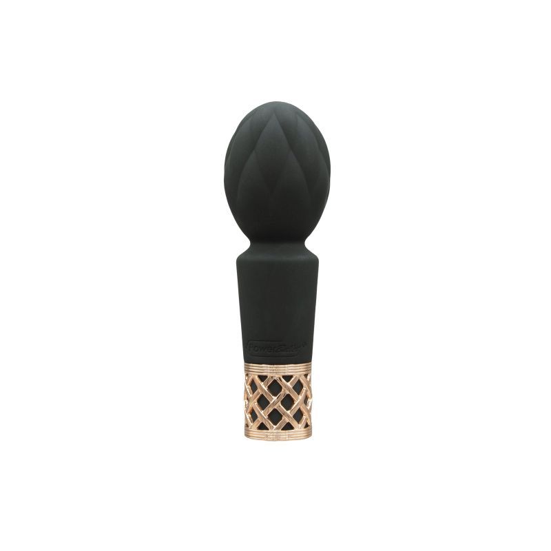 Pillow Talk Secrets Pleasure Wand, a petite clitoral vibrator with elegant design and powerful motor for intimate essentials.