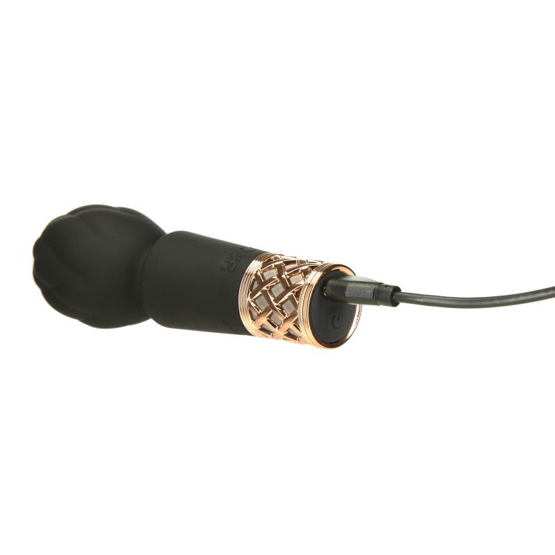 Pillow Talk Secrets Pleasure Wand showing elegant design and powerful motor for intimate essentials for her.