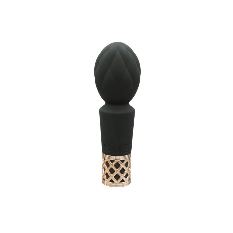 Pillow Talk Secrets Pleasure Wand featuring a sleek design and quilted pattern for intimate essentials for her.