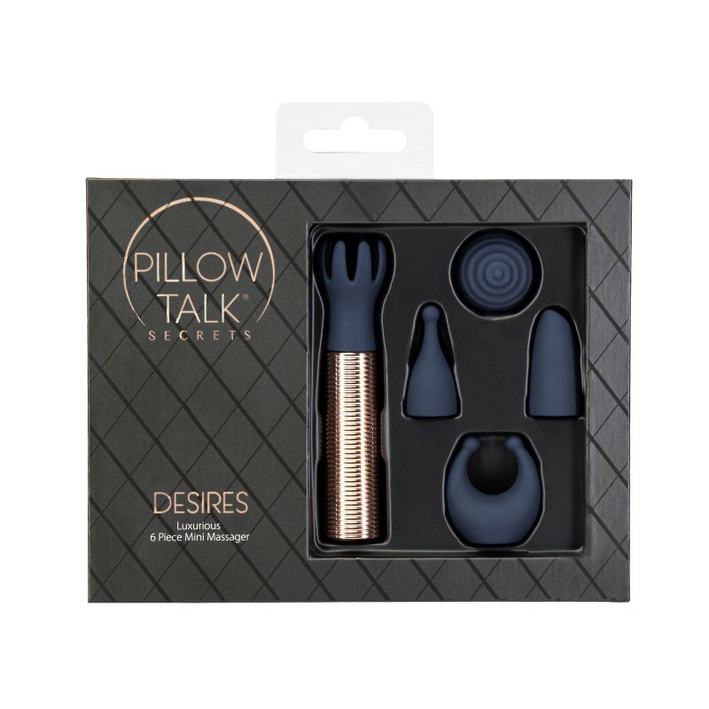 Pillow Talk 6-Piece Massager Set featuring luxurious mini massagers and a powerful bullet vibrator.