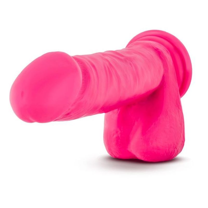 Ruse Big Poppa hot pink dildo with pronounced corona and strong suction cup base.