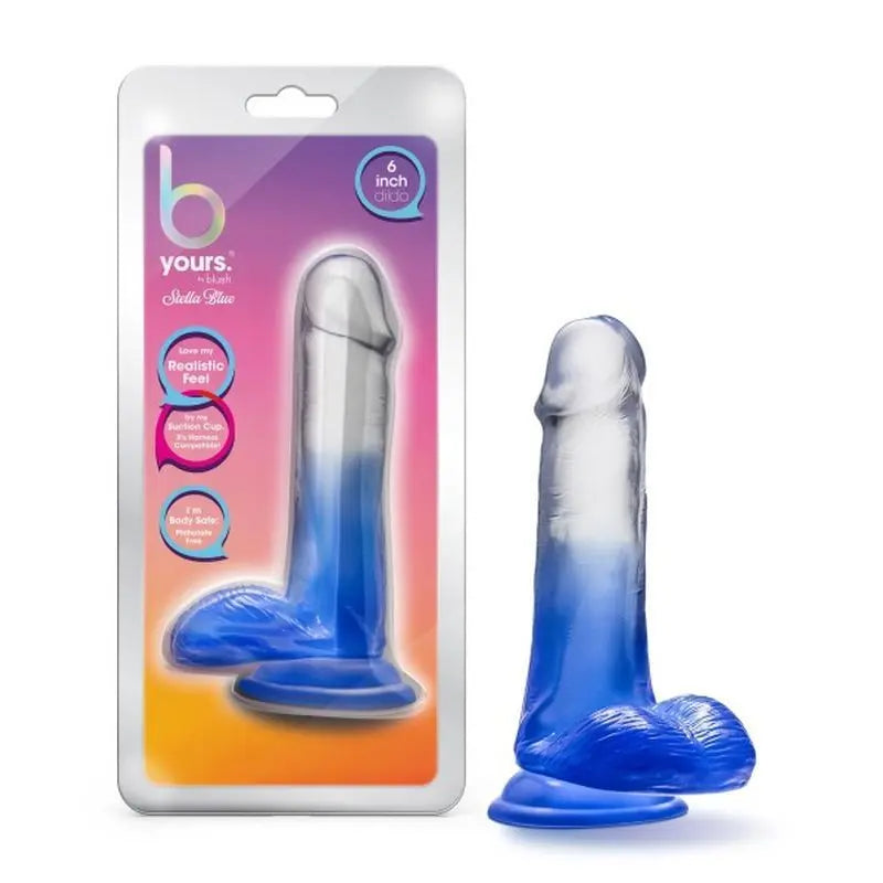 B Yours Morning Dew 6in Dildo Stella Blue B Yours Discreet Intimate Essentials.