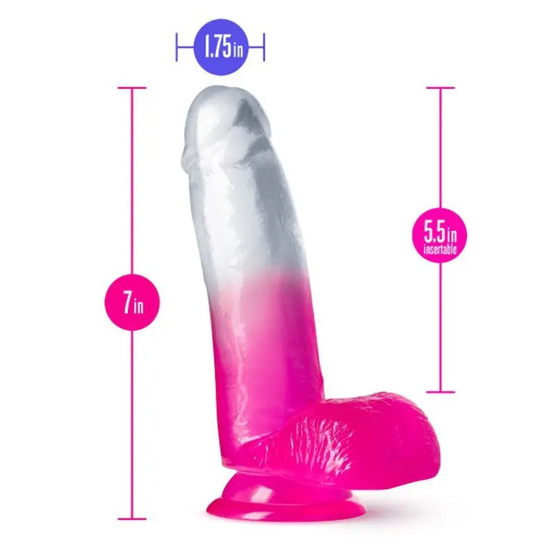 B Yours Sugar Magnolia 7in Dildo Fuchsia B Yours Discreet Intimate Essentials.
