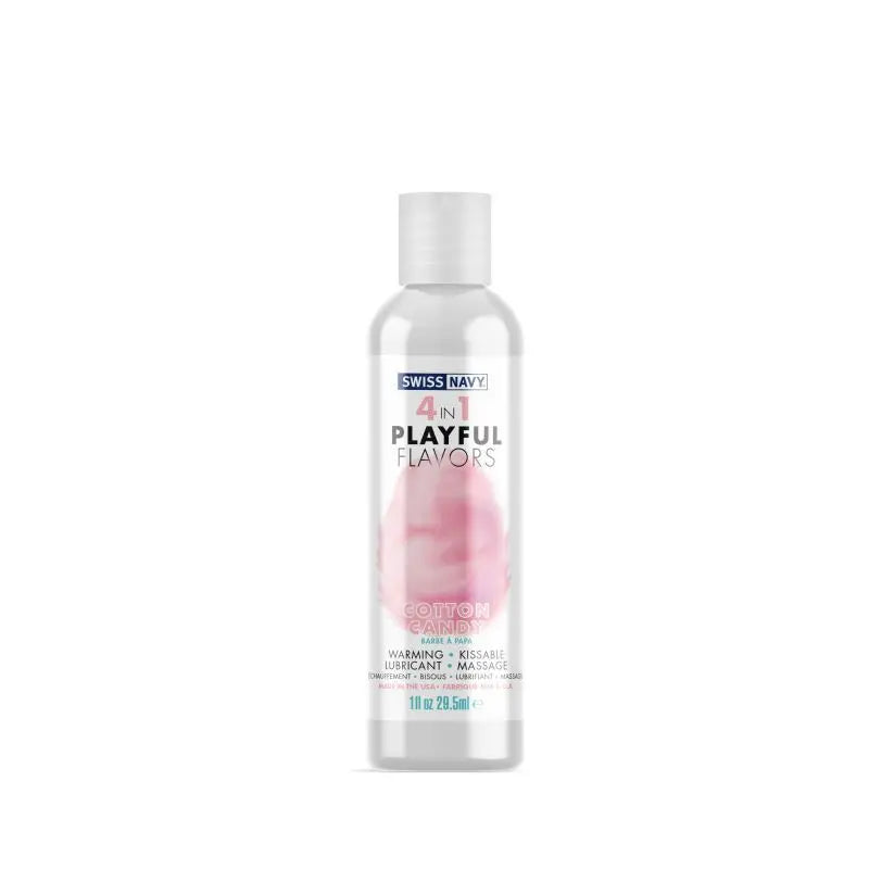 Playful Flavours 4 In 1 Cotton Candy 1oz/29.5ml Swiss Navy Discreet Intimate Essentials.